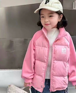 洋气韩版 新款 百搭休闲羽绒服内胆外套 女童冬季 6413哈哈家