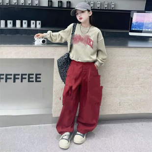 女童春秋新款 套装 洋气韩版 裤 时髦百搭休闲工装 092哈哈家