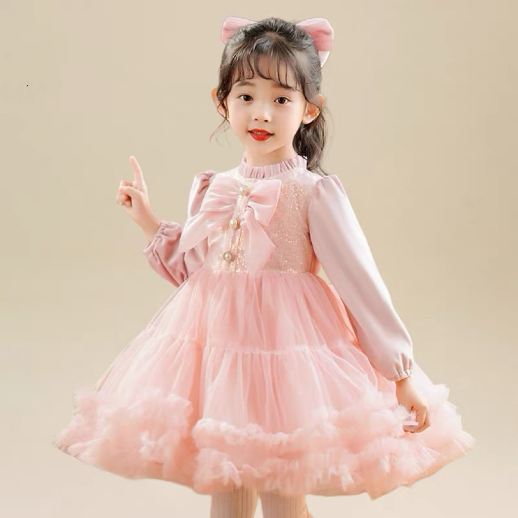 752哈哈家 女童秋冬新款洋气时髦重工公主裙连衣裙礼服裙,童装/婴儿装/亲子装,连衣裙,淘宝优惠券,粉丝福利购,淘宝优惠卷