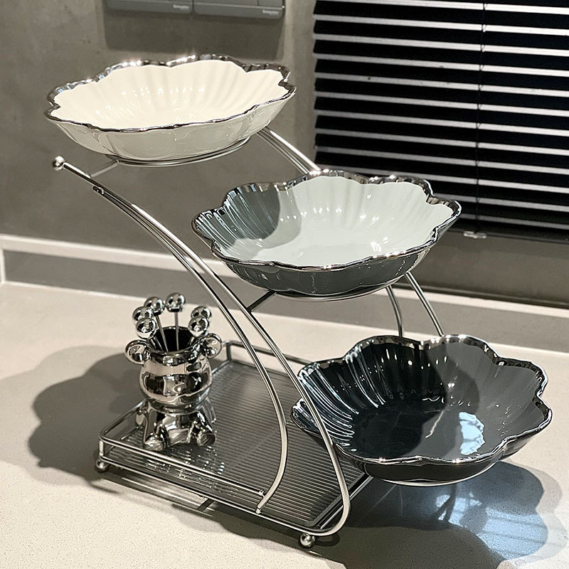 轻奢多层家用水果盘摆放盘