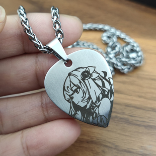 崩坏3周边拨片项链手游日韩男全新金属通用动漫3乐团乐队爱莉希雅