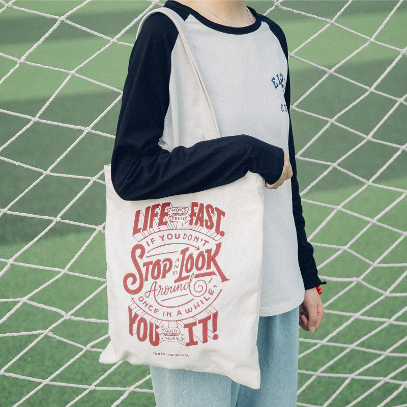 目意思男女韩版休闲学院帆布包