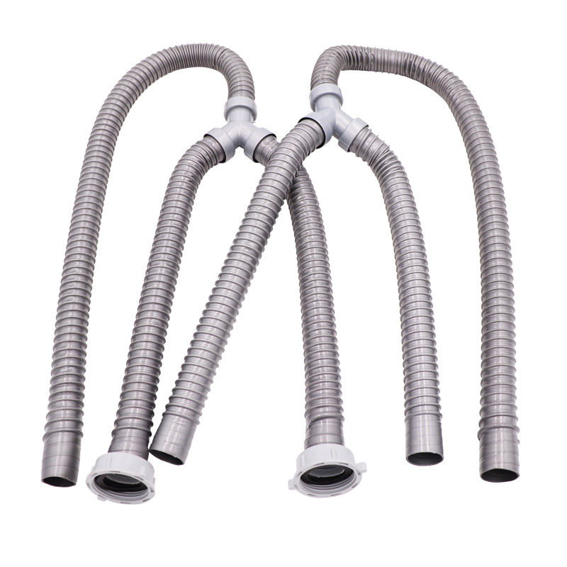 Y型三通管双洗衣机面盆菜盆大理石水槽拖把池防臭加长下水管