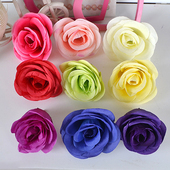 仿真玫瑰花头婚庆拱门活动花墙插花玫瑰路引花球绢花服饰装 饰花朵