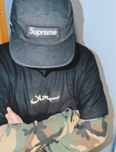 SS26 TEE字母美潮街头复古基础款 ARABIC LOGO 棉 BOX 阿拉伯语T恤