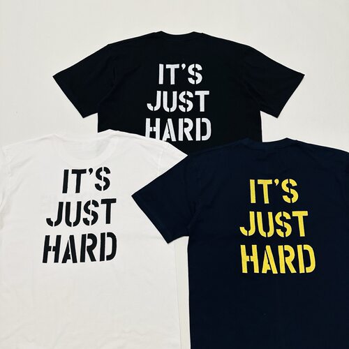 艰难T恤 SS26 HARD TEE 做旧风字母印花短袖潮牌复古美式街头标语