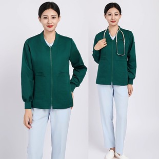 手术室护士上衣长袖医生工作服洗手衣加厚刷手衣巡回手术服外套冬