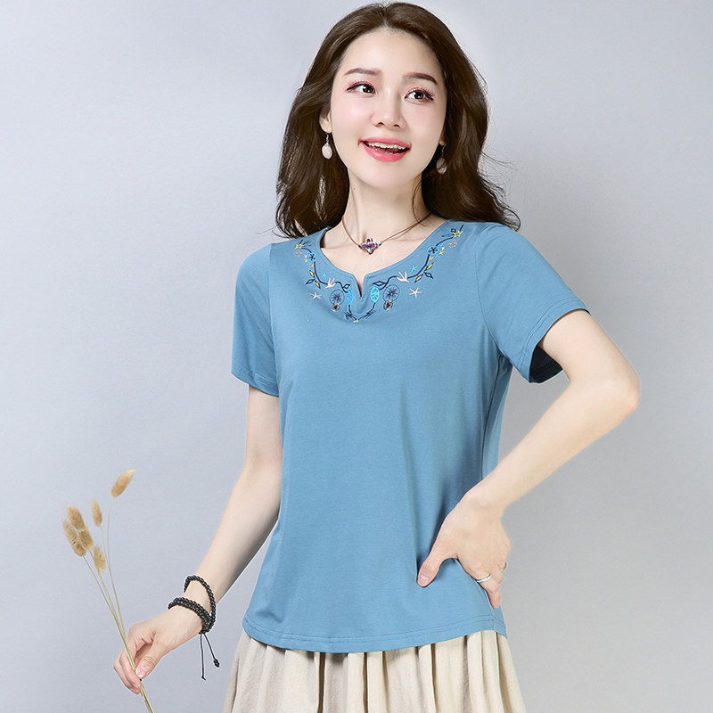 短袖T恤全棉单穿外穿短装丅血休桖土夏季打底中年妈妈女衫体宽松在类目 女装/女士精品, T恤中 - 来自Buy2taobao.com提供专业的淘宝代购服务