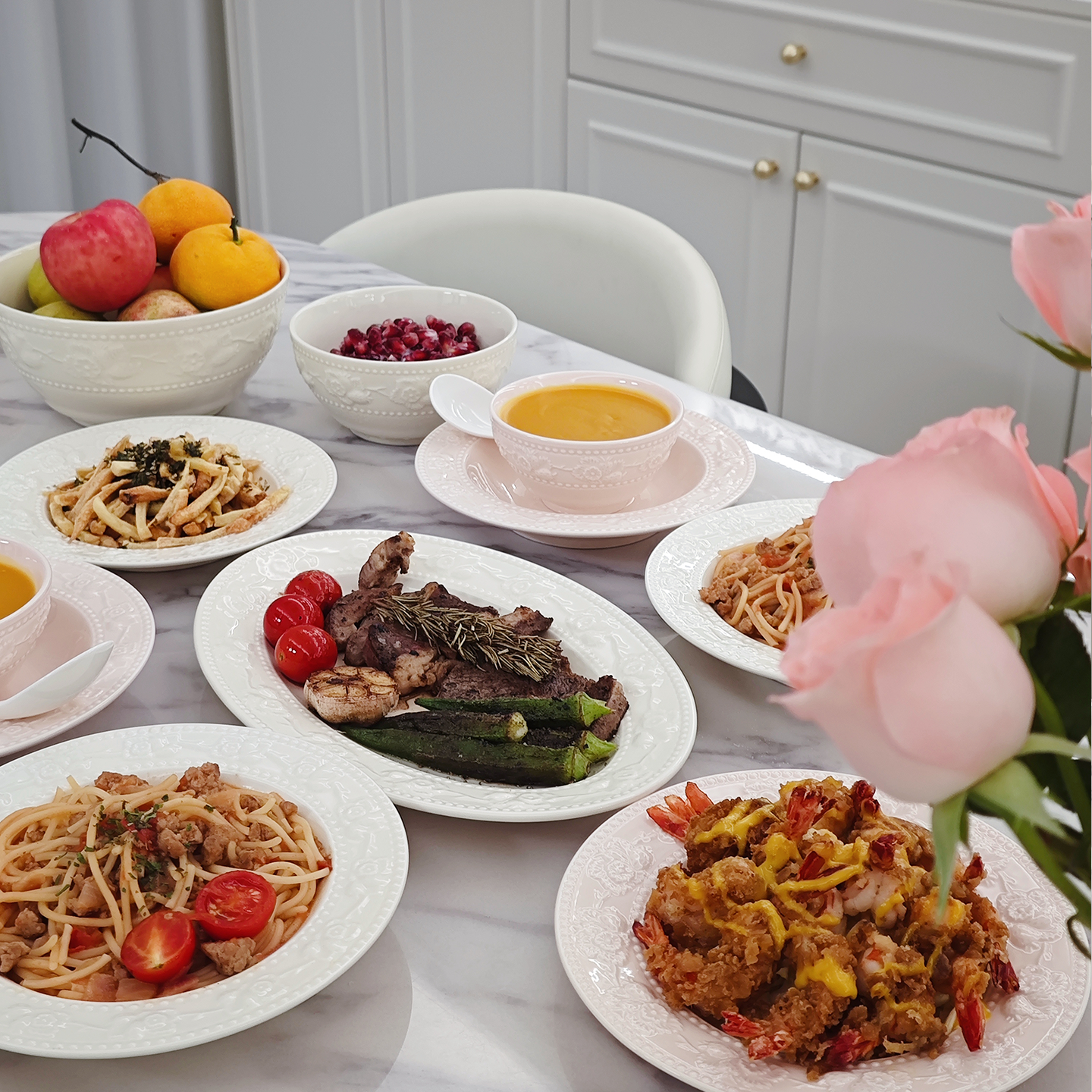 2026新款碗碟套装家用浮雕釉下彩法式餐具乔迁新居礼物碗盘筷组合,餐饮具,碗,淘宝优惠券,粉丝福利购,淘宝优惠卷