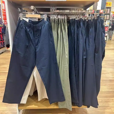 外贸原单 男装麻混纺舒适九分裤/休闲裤宽松版型26春夏新款482258