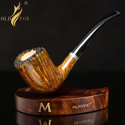 手工石楠木烟斗男士都柏林烟斗瘤皮烟抖实木老式传统带过滤专用具