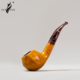 牛头款 精品手工烟斗进口石楠木9mm烟道咖啡色烟嘴平底桌面斗