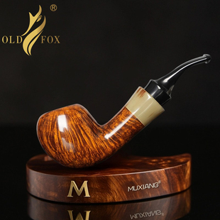 石楠木烟斗橡果斗手工实木烟抖传统老式带过滤烟袋锅草丝烟斗男士