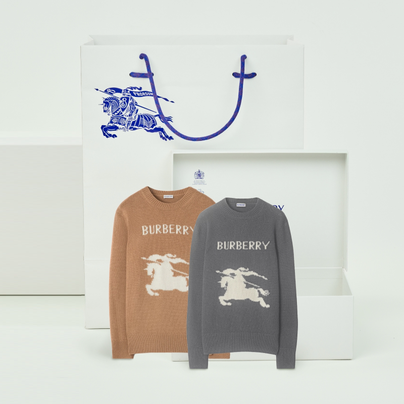 羊毛羊绒混纺针织衫BURBERRY图片