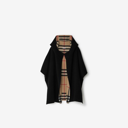 马术骑士羊绒连帽斗篷BURBERRY