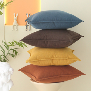 新北欧ins粒粒绒沙发抱枕靠垫客厅靠背垫轻奢大靠枕套定制不含芯