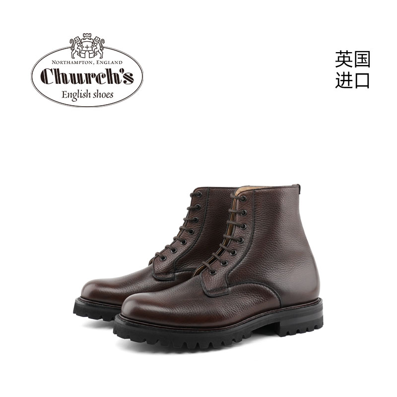 Church's男士真皮马丁靴