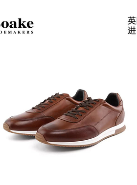 Loake时尚百搭板鞋英国原装进口牛皮男士休闲运动鞋Bannister