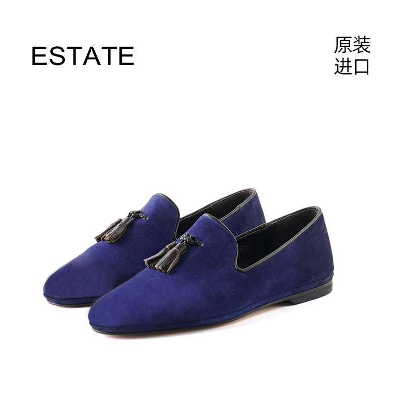 ESTATE意大利进口头层牛皮家居鞋