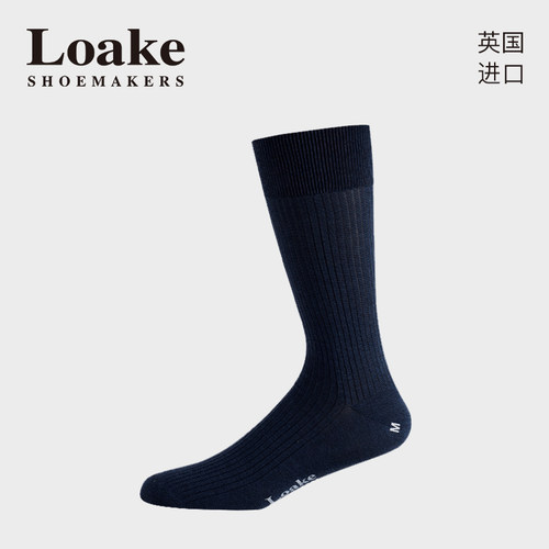 Loake吸湿排汗男士中筒袜