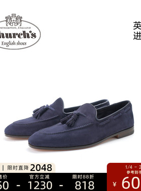 Church's英国进口经典流苏乐福鞋男士手工商务休闲皮鞋MAIDSTONE