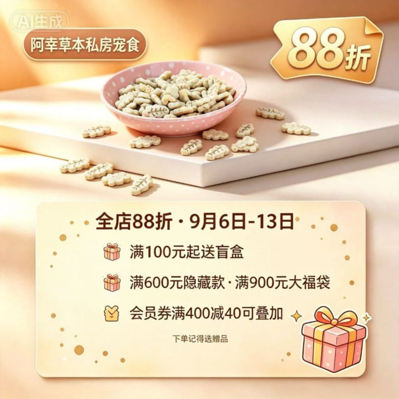 阿幸宠物零食饼干排毛洁牙/碳烤味/豆香猫草/蟹味菇/云杉猫草80g图片