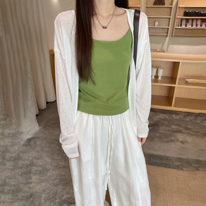 零度两件套防晒开衫女2026夏季新款宽松松弛感百搭透气小众长袖潮