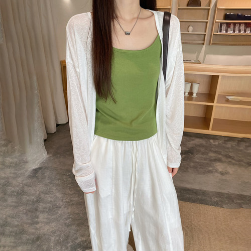 零度两件套防晒开衫女夏季新款