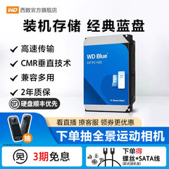 WD西部数据4t机械硬盘12t硬盘6t西数4tb电脑10t蓝盘2tb台式机3t