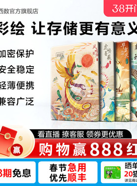 WD西数移动硬盘2t笔记本电脑5t存储 机械高速加密彩绘 山海经篇