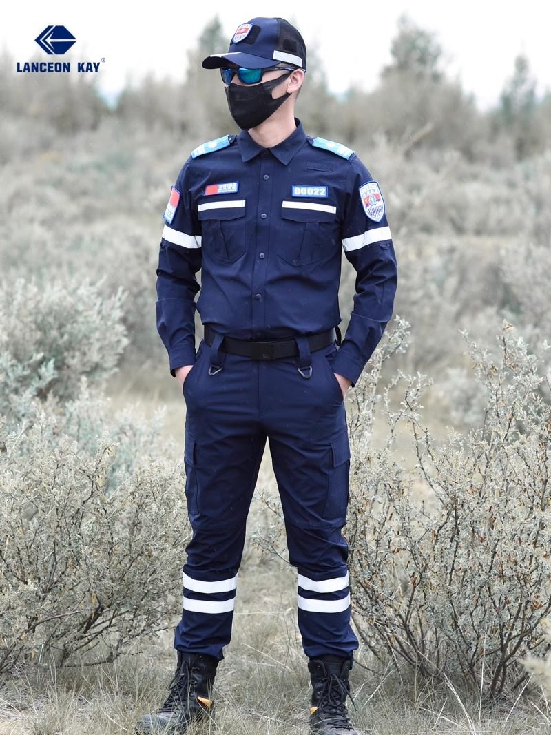 Langsenkai Huoya Quick-drying Emergency Rescue Team Fire Rescue Team Clothing Elastic Breathable Training Suit Set