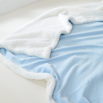 新款秋冬季羊羔绒毛毯四季加绒毯