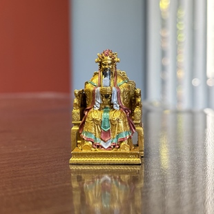 龙五爷黄铜财神五台山广济龙王菩萨3.3 5cm 3.3