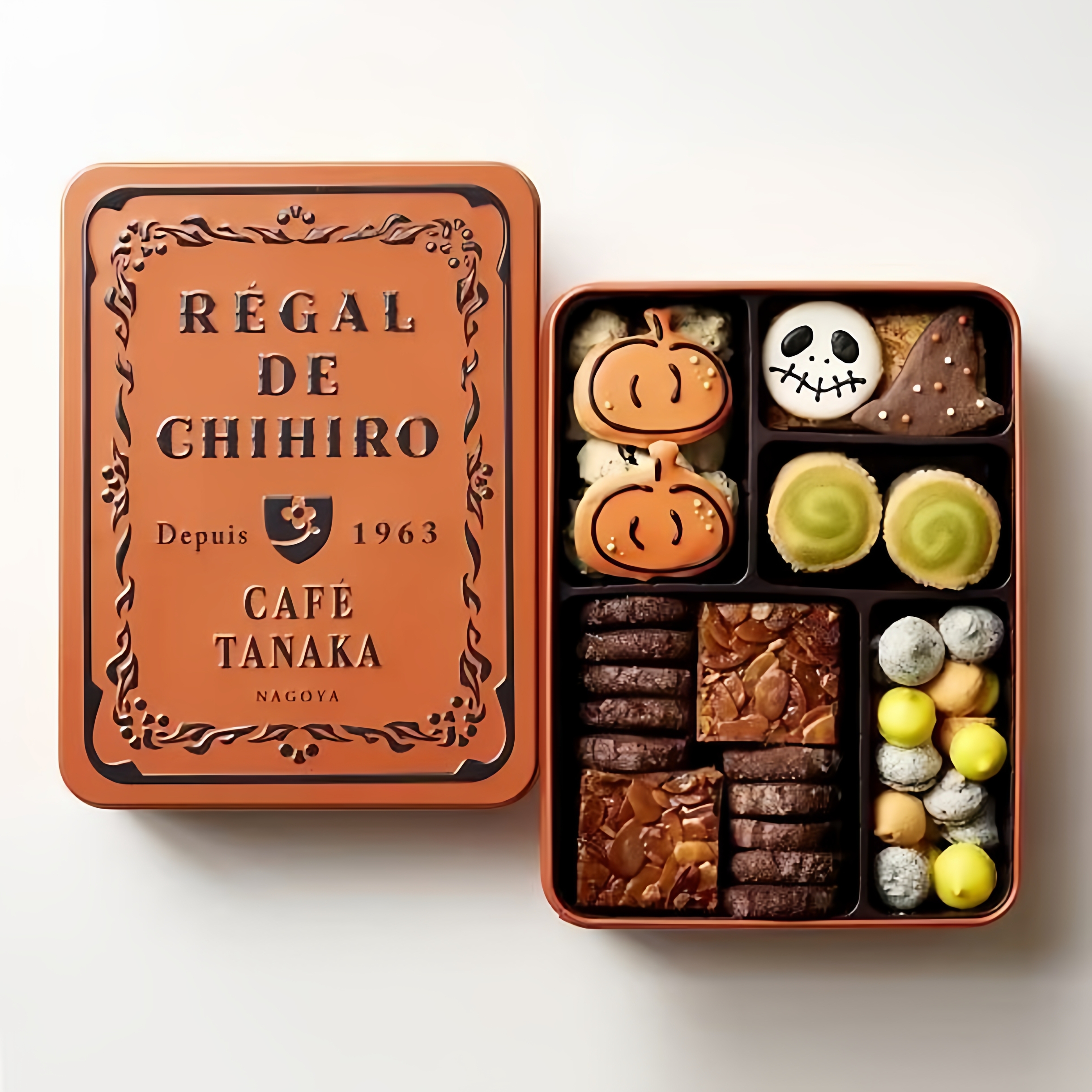 日本直邮 名古屋TANAKA Regal de chihiro万圣节限定铁盒曲奇饼干