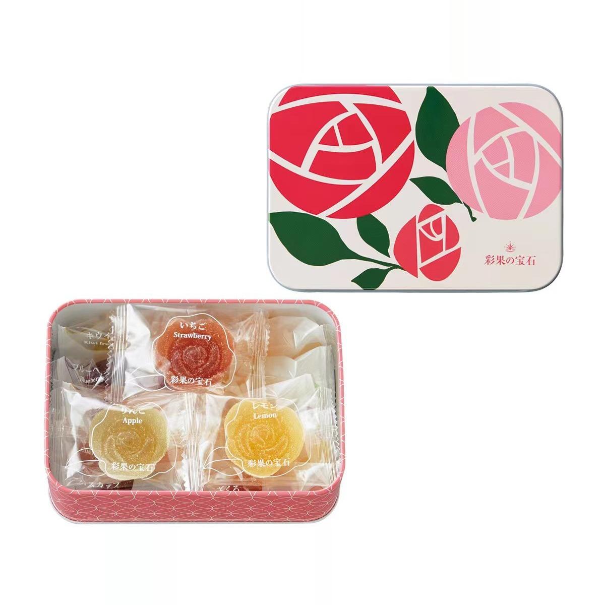 日本彩果宝石水果软糖季节限定巧克力口味软糖礼盒装