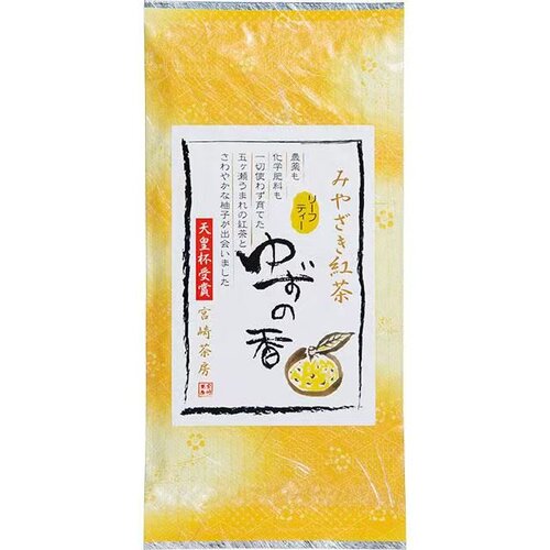 日本直邮 宫崎茶坊柚子红茶无农药无添加无香料柚子香 40g