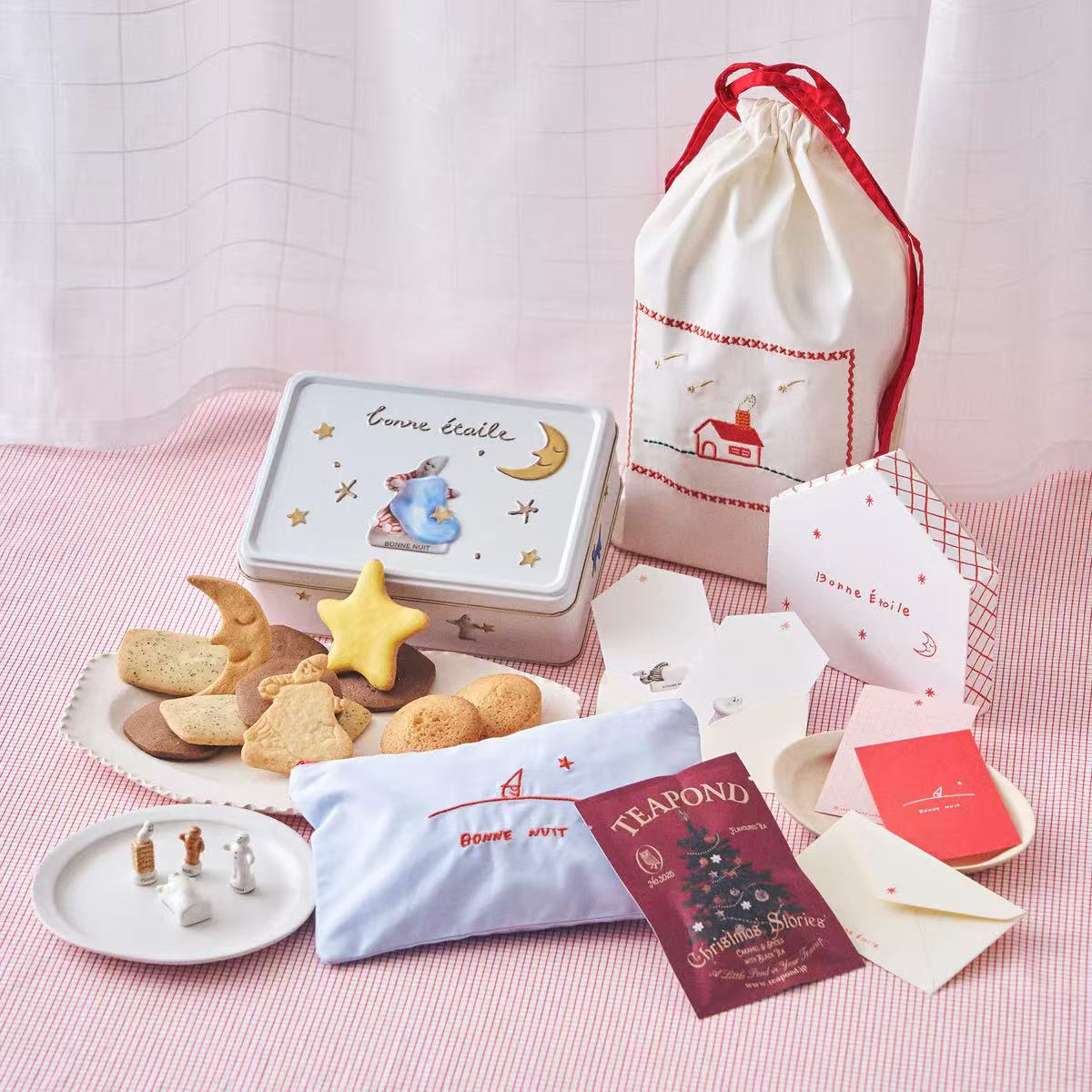 日本直邮法国陶艺Fèves × Fairycake Fair圣诞节小小故事曲奇罐