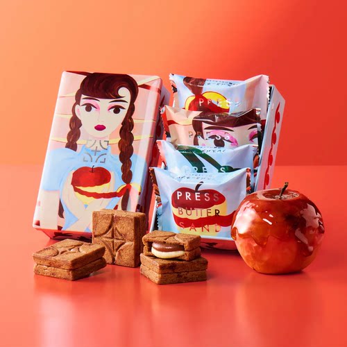 满200日本直邮PRESS BUTTER SAND x 中村桃子黄油奶油夹心饼干