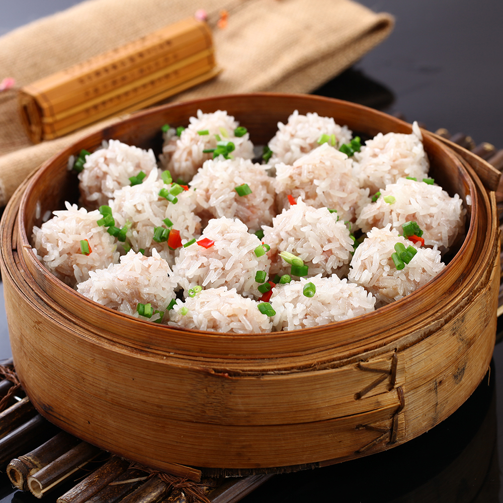 二分钱珍珠肉圆360g酒店半成品菜猪肉糯米藕丸肉丸子雪花商用食材