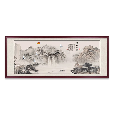 客厅新中式是挂画客厅挂画