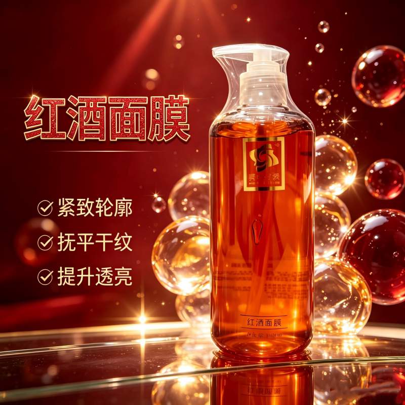 美院一线红酒面膜紧致抗皱抚平干纹提升透亮滋润保湿补水焕亮润肤
