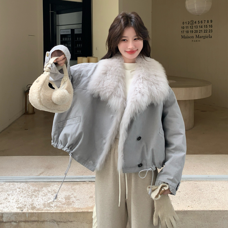 洋气白鸭绒内胆羽绒服女2025冬季