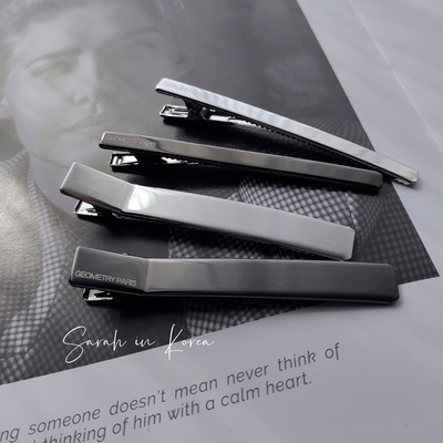 Sarah in Korea韩国 ACC家的金属光泽鸭嘴边夹侧面刘海夹