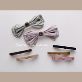 秋冬氛围感 Sarah 特价 超温柔滴大小蝴蝶结发夹 Korea韩国
