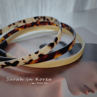 花纹带齿树脂发箍 Sarah Korea韩国 常青树实用 经典