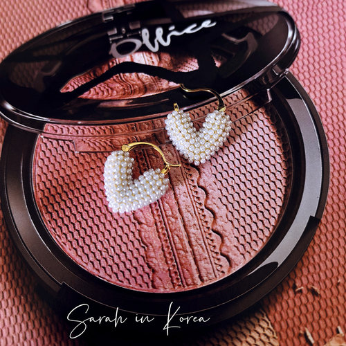 Sarah in Korea韩国 立体爱心珠子耳环耳饰 女人味轻熟女通勤白领