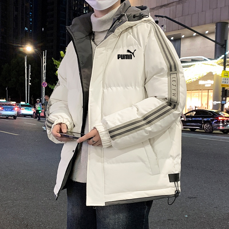 奥莱羽绒棉服男士冬季防寒保暖加厚连帽加肥加大码防风棉衣面包服