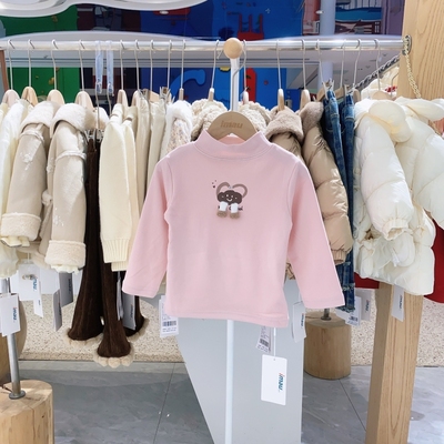 冬季新款imau奕玛童装女小童儿童半高领打底衫针织T恤48SF235232