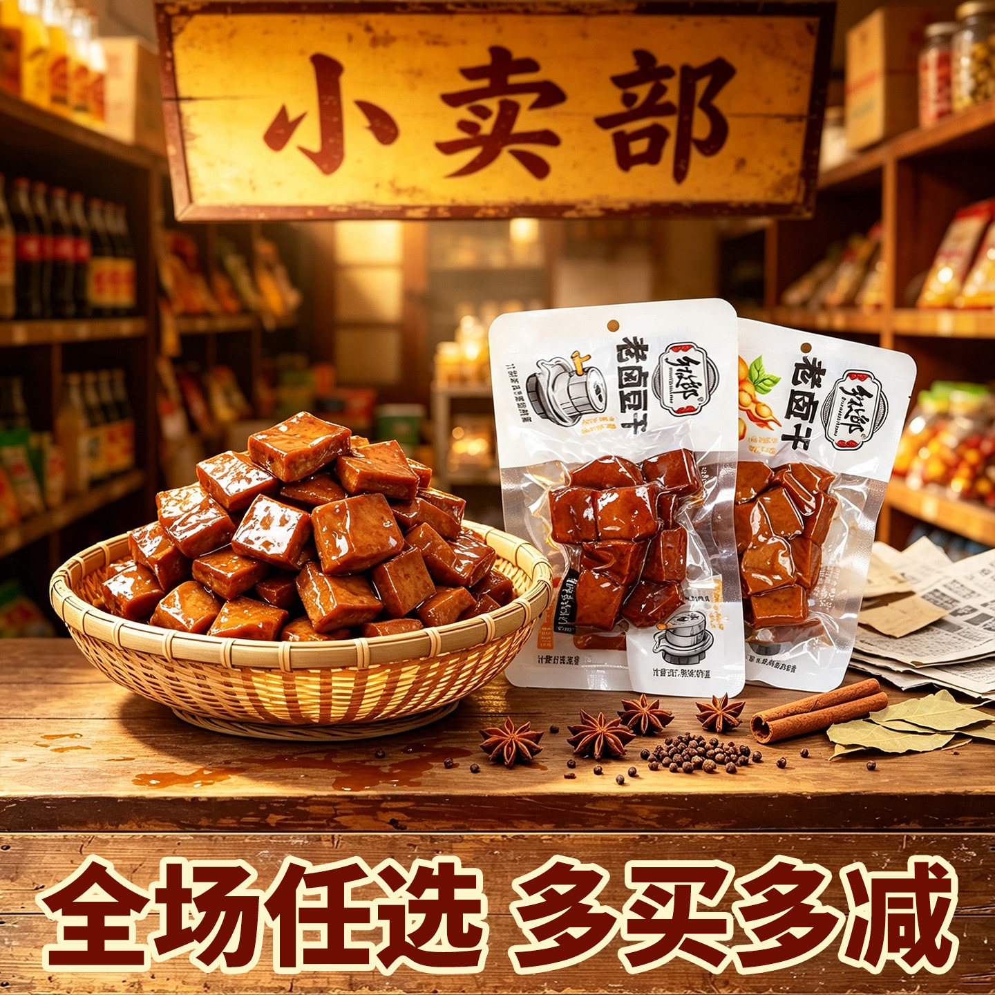 温州特产乡牧郎老卤豆干真空小包装五香香辣味即食豆腐干解馋零食