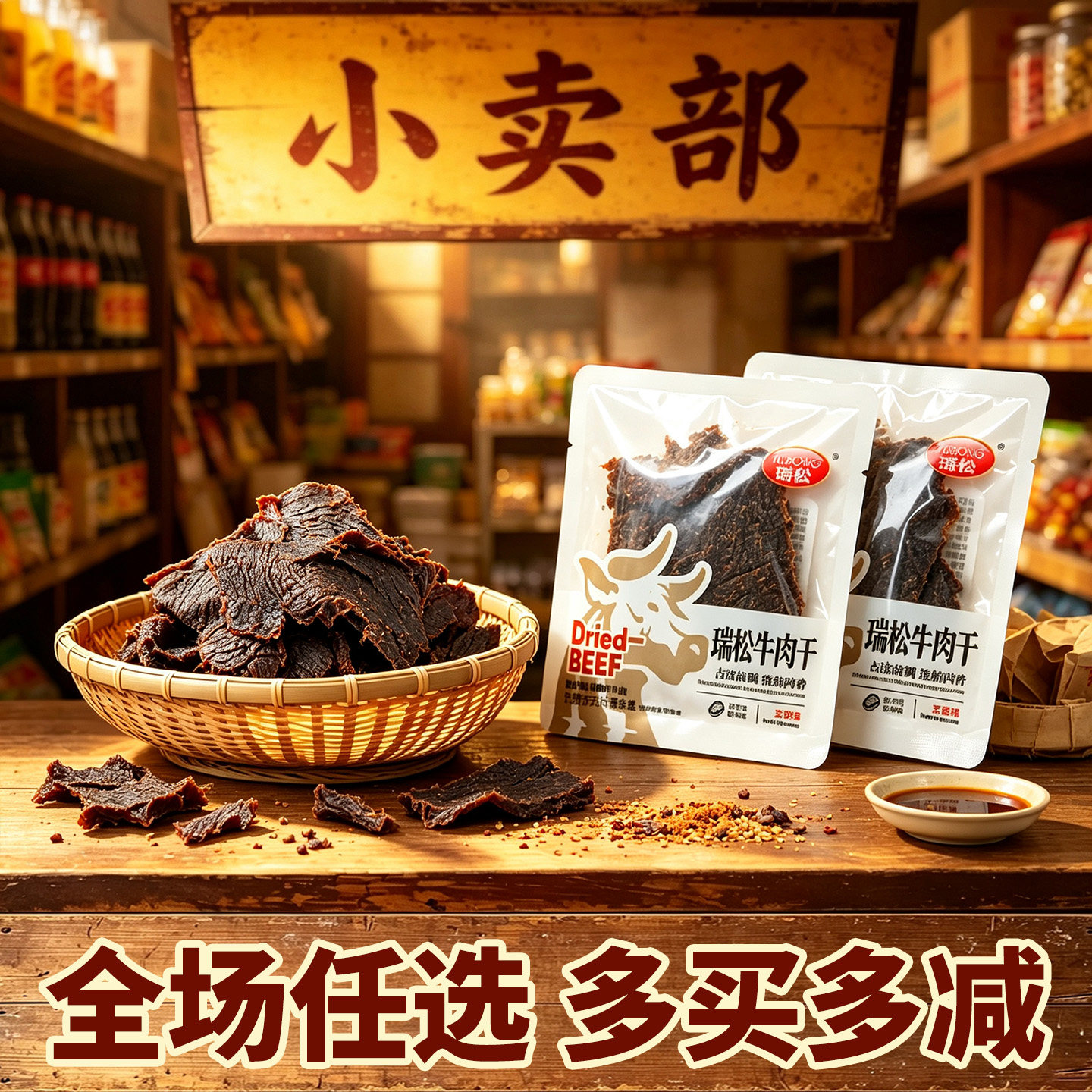 瑞松牛肉干温州湖岭特产小零食